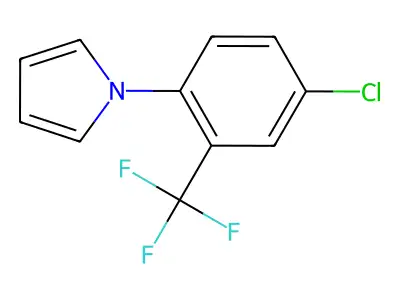 1-[4-chloro-2-(trifluoromethyl)phenyl]-1H-pyrrole structure