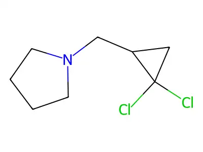 1-[(2,2-Dichlorocyclopropyl)methyl]pyrrolidine structure