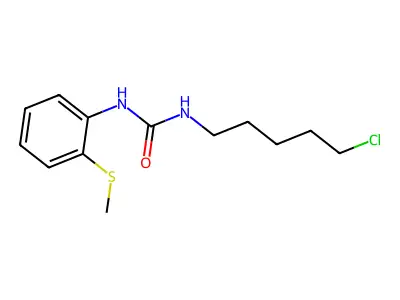 1-(5-Chloropentyl)-3-(2-methylsulfanylphenyl)urea structure