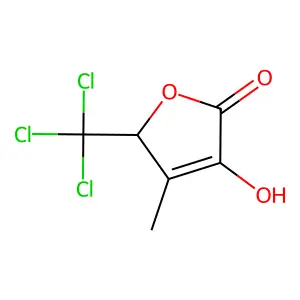 Furan-2(5H)-one, 5-trichloromethyl-3-hydroxy-4-methyl- structure