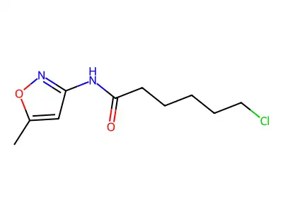 6-chloro-N-(5-methyl-1,2-oxazol-3-yl)hexanamide structure