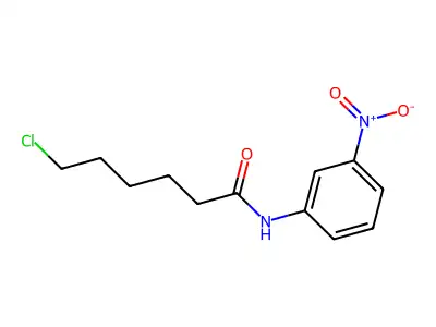 6-chloro-N-(3-nitrophenyl)hexanamide structure