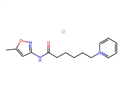 1-(6-((5-Methylisoxazol-3-yl)amino)-6-oxohexyl)pyridin-1-ium chloride structure