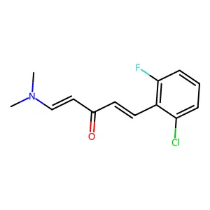 1-(2-Chloro-6-fluorophenyl)-5-(dimethylamino)-1,4-pentadien-3-one structure