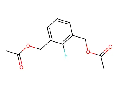 3-[(Acetyloxy)methyl]-2-fluorobenzyl acetate structure