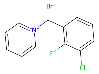 1-(3-Chloro-2-fluorobenzyl)pyridinium bromide structure