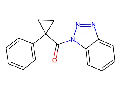 1-(1-Phenylcyclopropanecarbonyl)-1H-1,2,3-benzotriazole structure