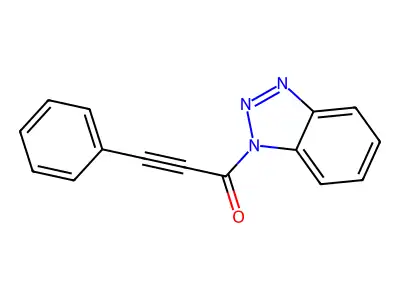 1-(1H-1,2,3-Benzotriazol-1-yl)-3-phenylprop-2-yn-1-one structure