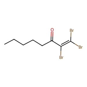 1-Octen-3-one, 1,1,2-tribromo- structure
