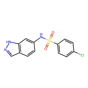 4-chloro-N-(1H-indazol-6-yl)benzenesulfonamide structure