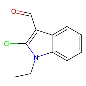 2-氯-1-乙基-1H-吲哚-3-甲醛 structure
