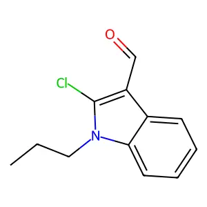 2-Chloro-1-propyl-1H-indole-3-carbaldehyde structure