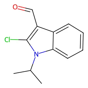 2-Chloro-1-(propan-2-yl)-1H-indole-3-carbaldehyde structure