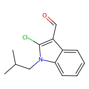 2-Chloro-1-(2-methylpropyl)-1H-indole-3-carbaldehyde structure