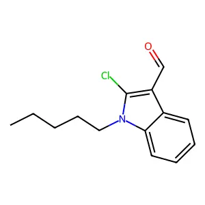 2-氯-1-戊基-1H-吲哚-3-甲醛 structure