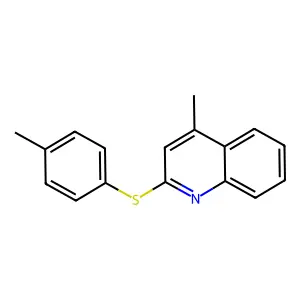 4-Methyl-2-[(4-methylphenyl)sulfanyl]quinoline structure
