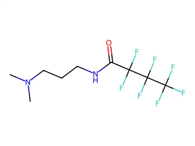 N-[3-(dimethylamino)propyl]-2,2,3,3,4,4,4-heptafluorobutanamide structure