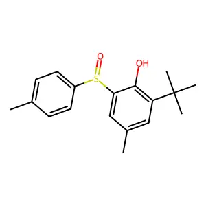 2-tert-Butyl-4-methyl-6-(4-methylbenzene-1-sulfinyl)phenol structure
