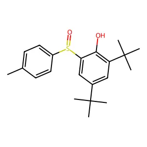 2,4-Di-tert-butyl-6-(4-methylbenzene-1-sulfinyl)phenol structure