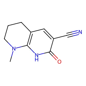 8-Methyl-2-oxo-1,5,6,7-tetrahydro-1,8-naphthyridine-3-carbonitrile structure