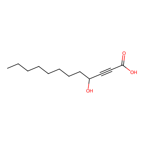 4-Hydroxydodec-2-ynoic acid structure