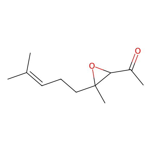 Ethanone, 1-[3-methyl-3-(4-methyl-3-pentenyl)oxiranyl]- structure