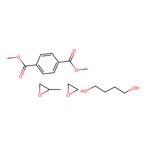 Butane-1,4-diol;dimethyl benzene-1,4-dicarboxylate;2-methyloxirane;oxirane structure