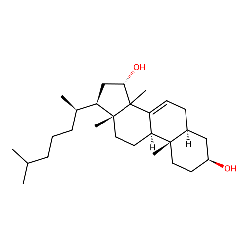 14-Methylcholest-7-en-3,15-diol structure