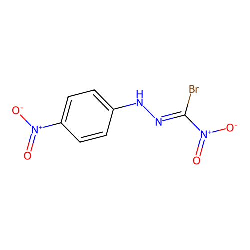 溴硝基甲醛对硝基苯腙 structure