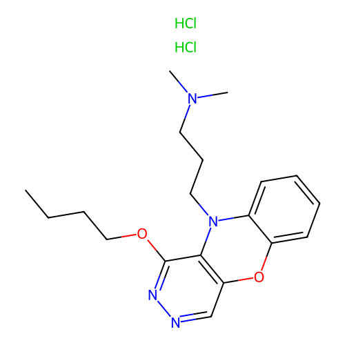 C19H26N4O2.2ClH.1/2H2O structure