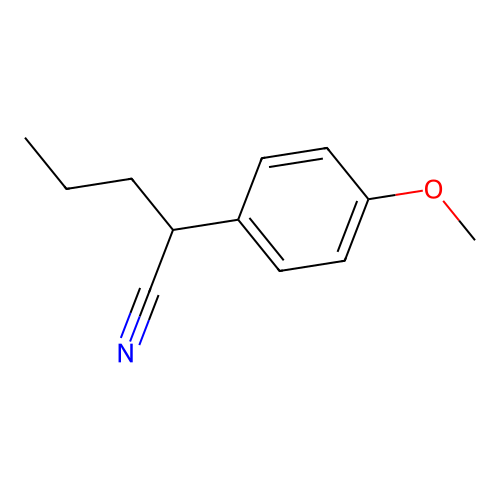 2-(4-Methoxyphenyl)pentanenitrile structure