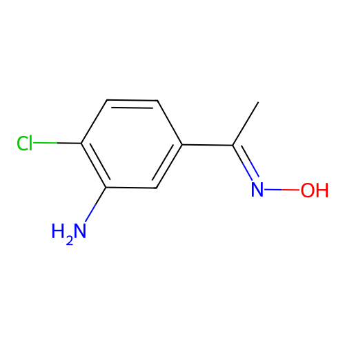 1-(3-Amino-4-chlorophenyl)ethan-1-one oxime structure