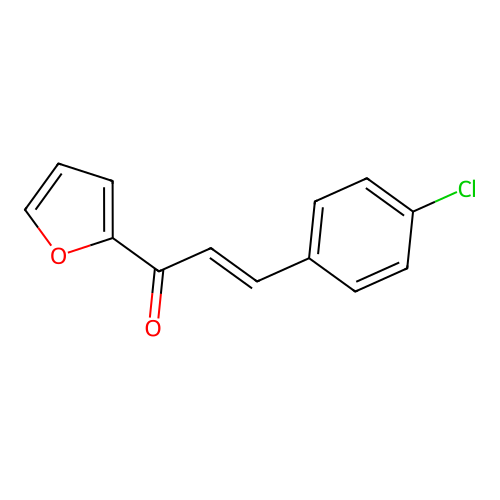2-Propen-1-one, 3-(4-chlorophenyl)-1-(2-furanyl)- structure