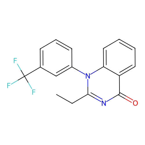 2-ethyl-1-[3-(trifluoromethyl)phenyl]-4(1H)-quinazolinone structure