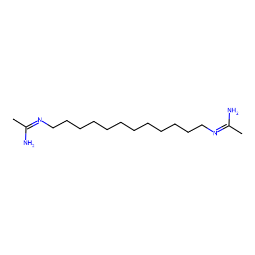 Ethanimidamide, N,N''-1,12-dodecanediylbis- structure