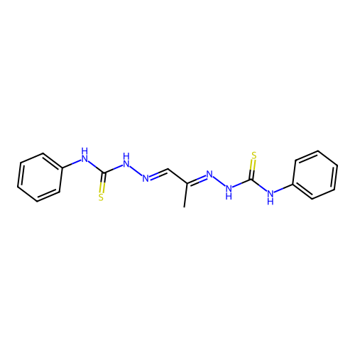 Methylglyoxal bis(4-phenyl-3-thiosemicarbazone) structure