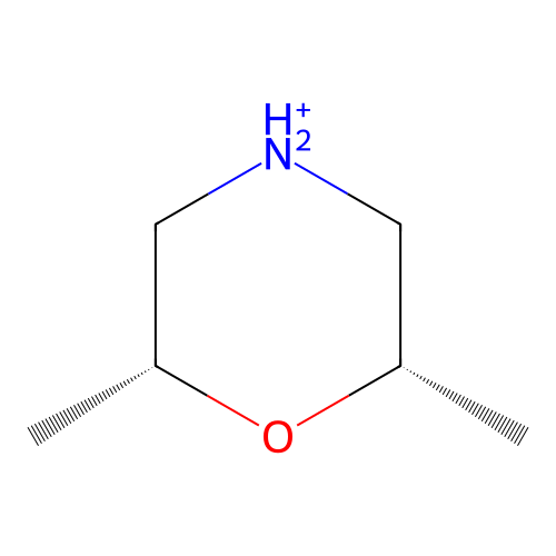 (2R,6S)-2,6-dimethylmorpholin-4-ium structure
