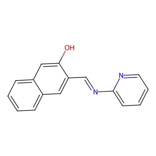 3-(Pyridin-2-yliminomethyl)naphthalen-2-ol structure