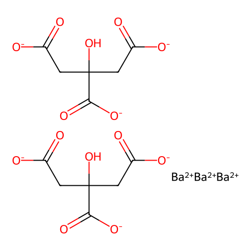 Barium citrate structure