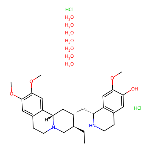 Cephaeline dihydrochloride heptahydrate structure