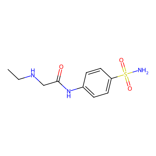 2-(ethylamino)-N-(4-sulfamoylphenyl)acetamide structure