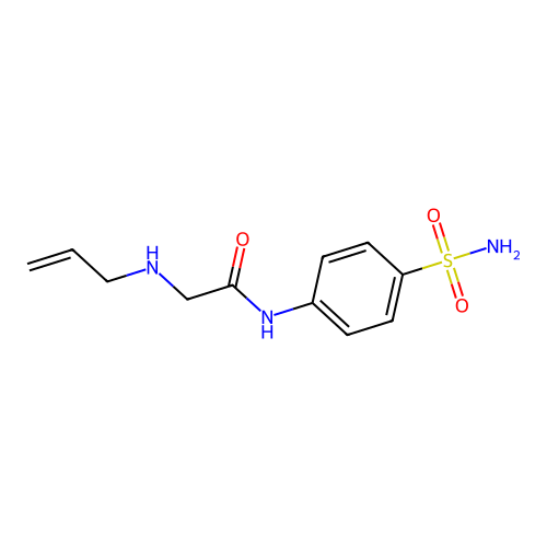 2-(prop-2-enylamino)-N-(4-sulfamoylphenyl)acetamide structure