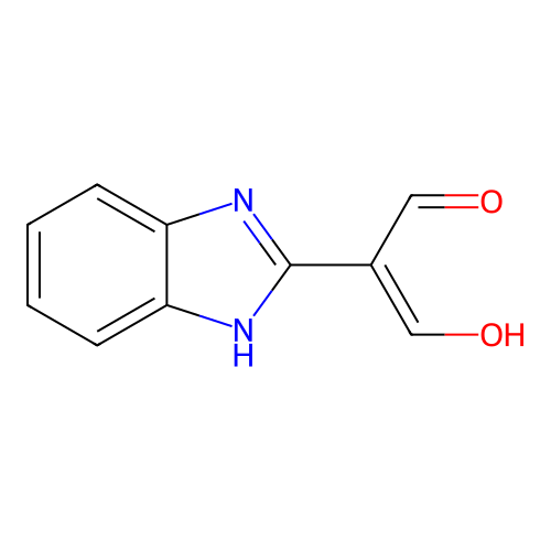 (2Z)-2-(1H-1,3-Benzodiazol-2-YL)-3-hydroxyprop-2-enal structure