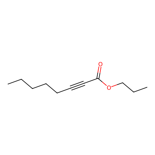 Propyl oct-2-ynoate structure