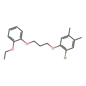 1-Bromo-2-[3-(2-ethoxyphenoxy)propoxy]-4,5-dimethylbenzene structure