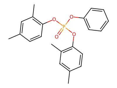 Phosphoric acid, bis(2,4-dimethylphenyl) phenyl ester structure