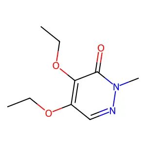 3(2H)-Pyridazinone, 4,5-diethoxy-2-methyl- structure