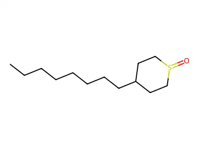 2H-Thiopyran, tetrahydro-4-octyl-, 1-oxide structure