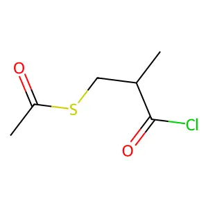 Ethanethioic acid, S-(3-chloro-2-methyl-3-oxopropyl) ester structure