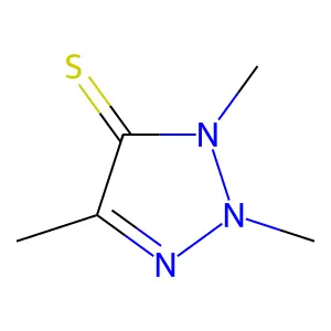 4H-1,2,3-Triazole-4-thione, 2,3-dihydro-2,3,5-trimethyl- structure